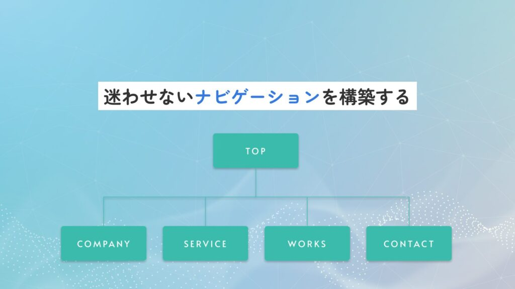原則3：迷わせないナビゲーションを構築する