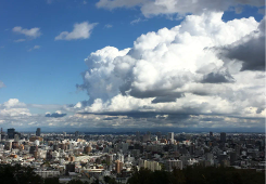旭山展望台からの札幌市の一望