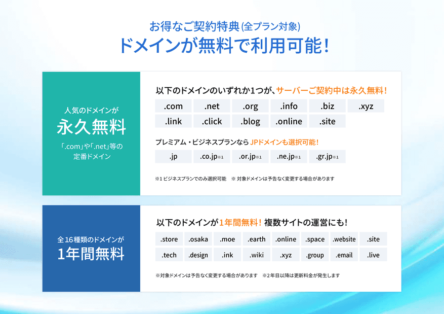 独自ドメイン無料